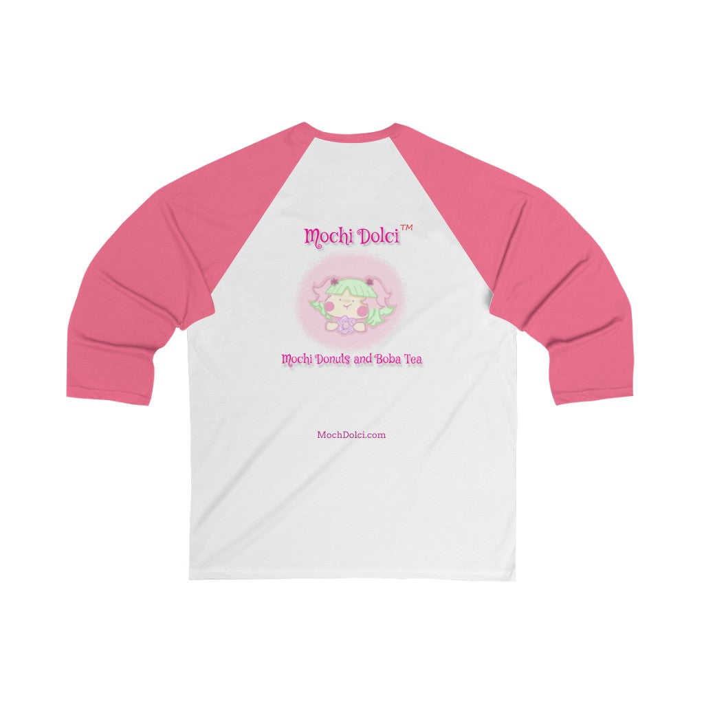 MochiDolci(tm) 3/4 sleeve baseball tee