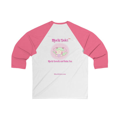 MochiDolci(tm) 3/4 sleeve baseball tee